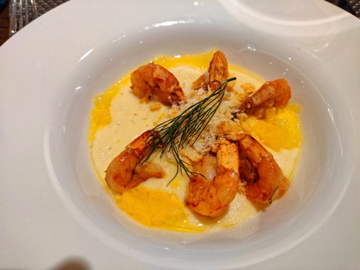 French Kiss: gebratene Garnelen