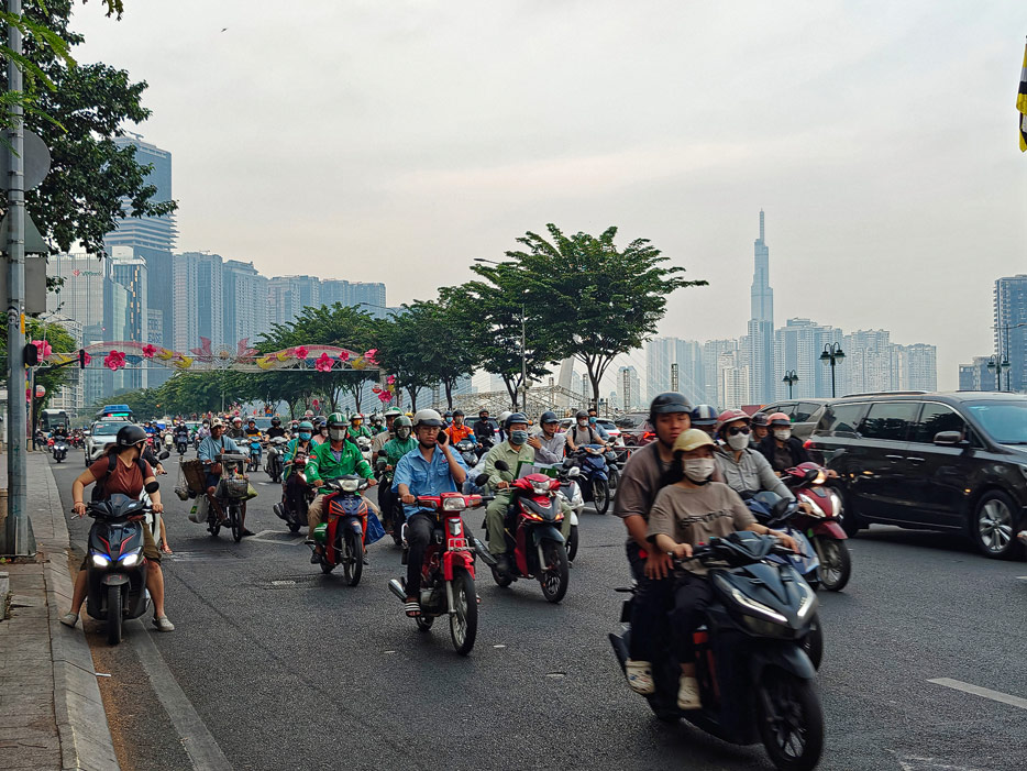 in den Straßen Saigons