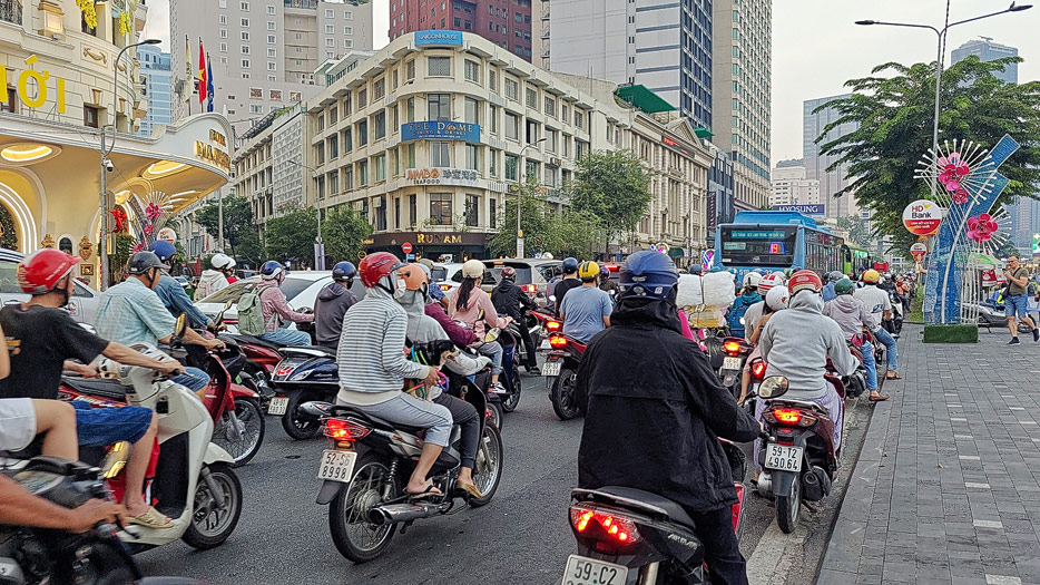 in den Straßen Saigons