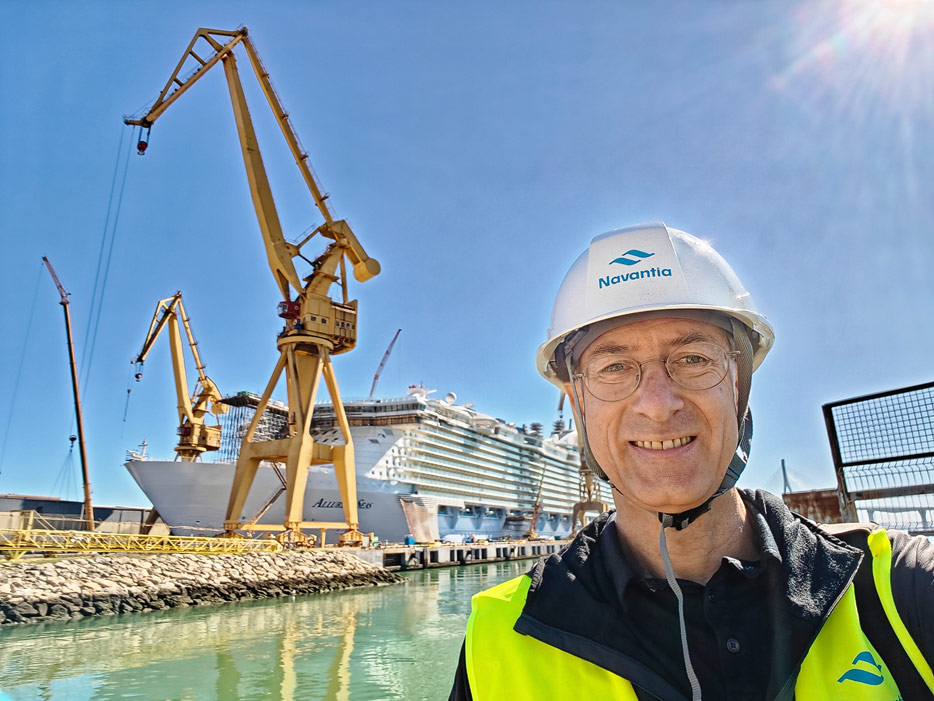 Allure of the Seas bei Navantia in Cadiz