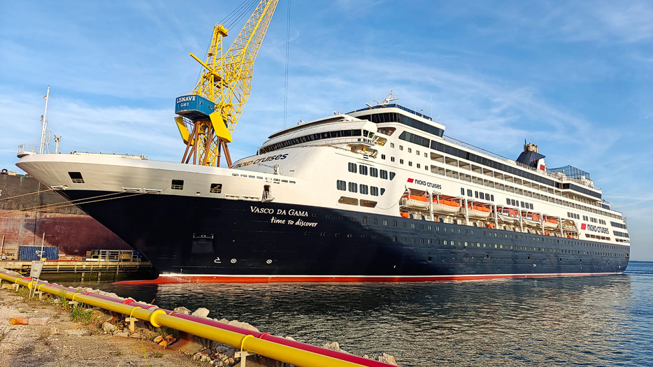 Vasco da Gama in der Lisnave-Werft, Setubal