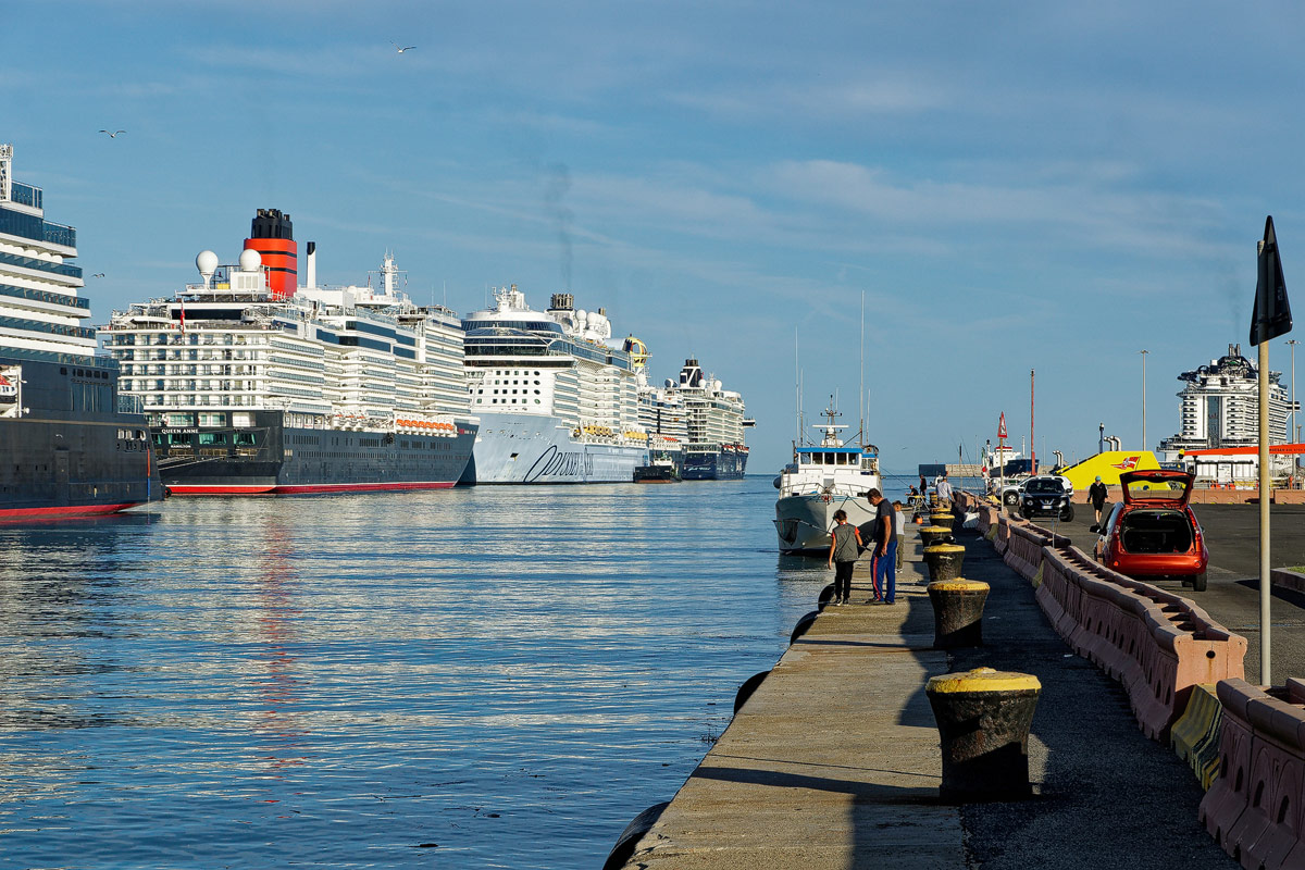 Wahrscheinlich bald die Nr. 1 in Europa: der Kreuzfahrthafen von Civitavecchia