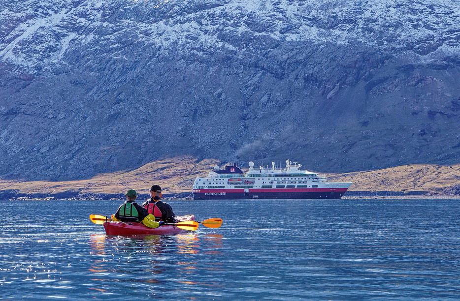 Mit dem Kajak (und der Fram) in Grönland