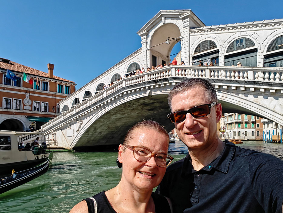 an der Rialto-Brücke