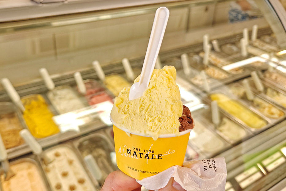 Gelato in der Pasticceria Natale, Lecce