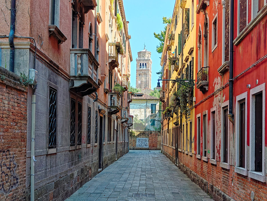 in den Gassen von Venedig